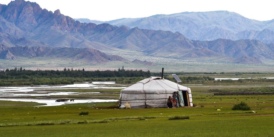 Abitazioni delle popolazioni nomadi della Mongolia